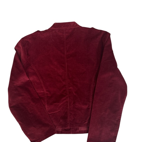 Copper Key Deep Red Velvet Utility Jacket - Picture 2 of 7